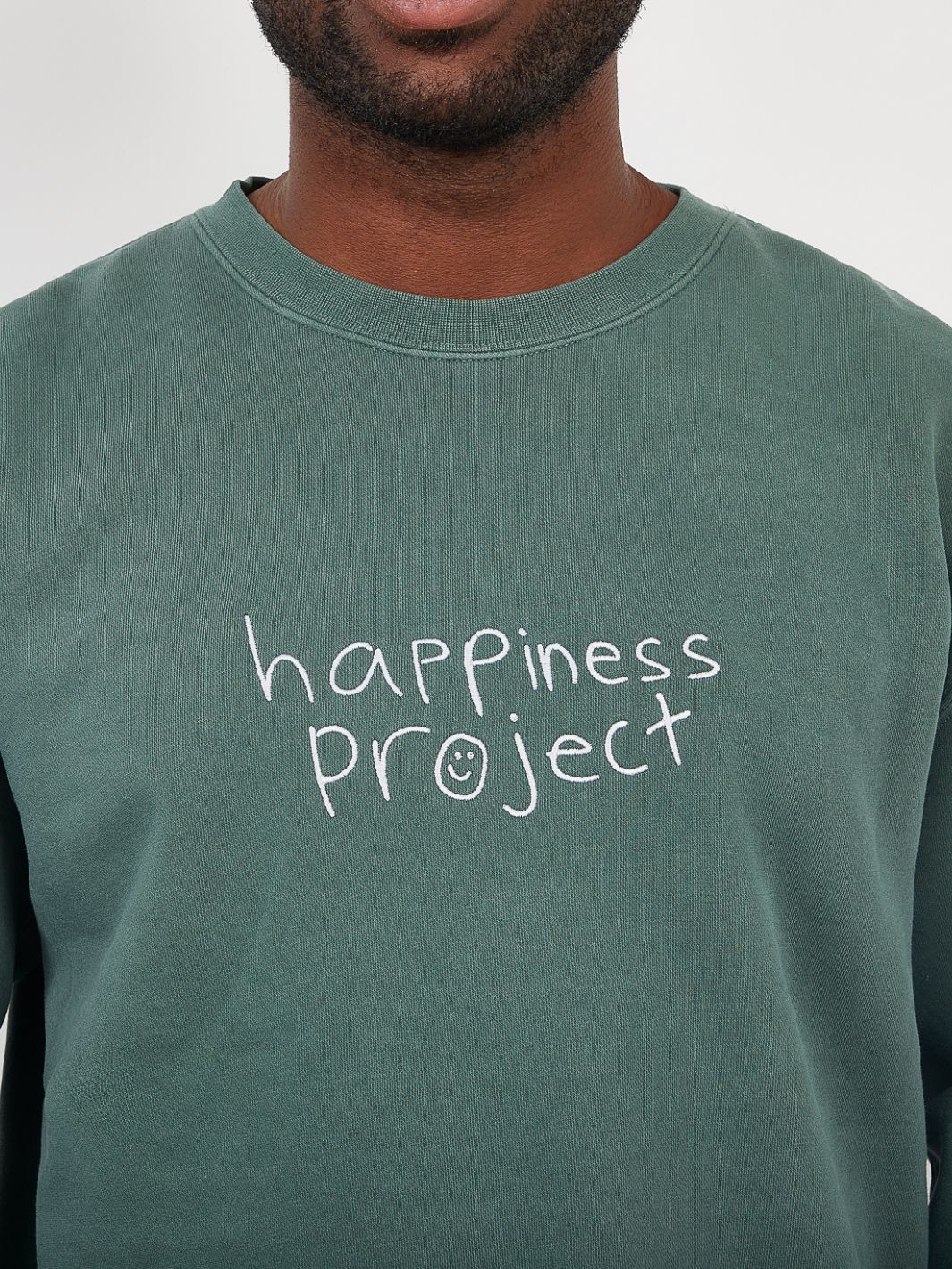 Happiness Crewneck - Alpine Green sold by Happiness Project product image thumbnail 3