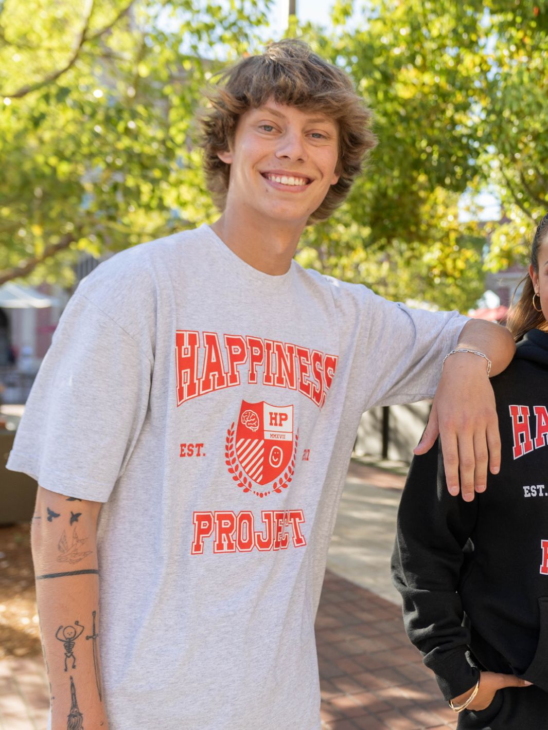 happiness university t-shirt - stone sold by Happiness Project product image thumbnail 2