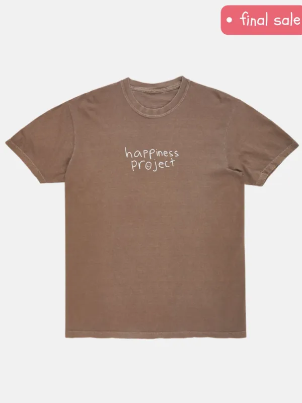 the happiness t-shirt - brown sold by Happiness Project