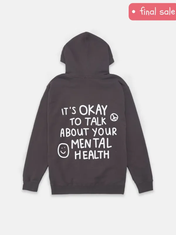 talk about it hoodie - pepper sold by Happiness Project