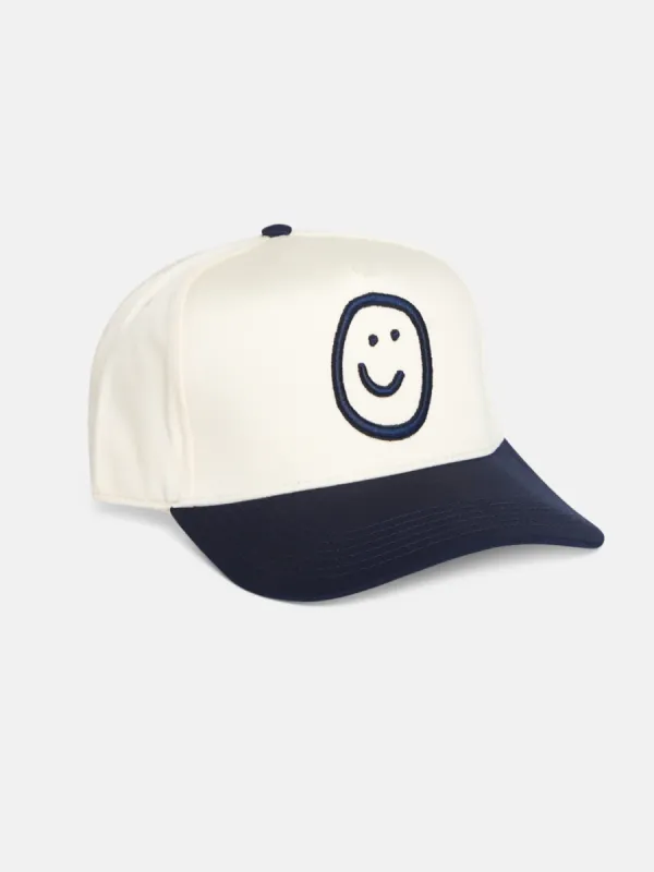 Nick Hat - Natural/Navy sold by Happiness Project