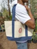 Happiness Heavy Duty Tote - Navy/Red sold by Happiness Project