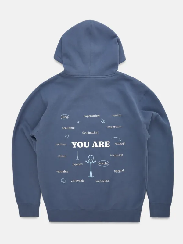 Encourage Hoodie - Vintage Blue sold by Happiness Project