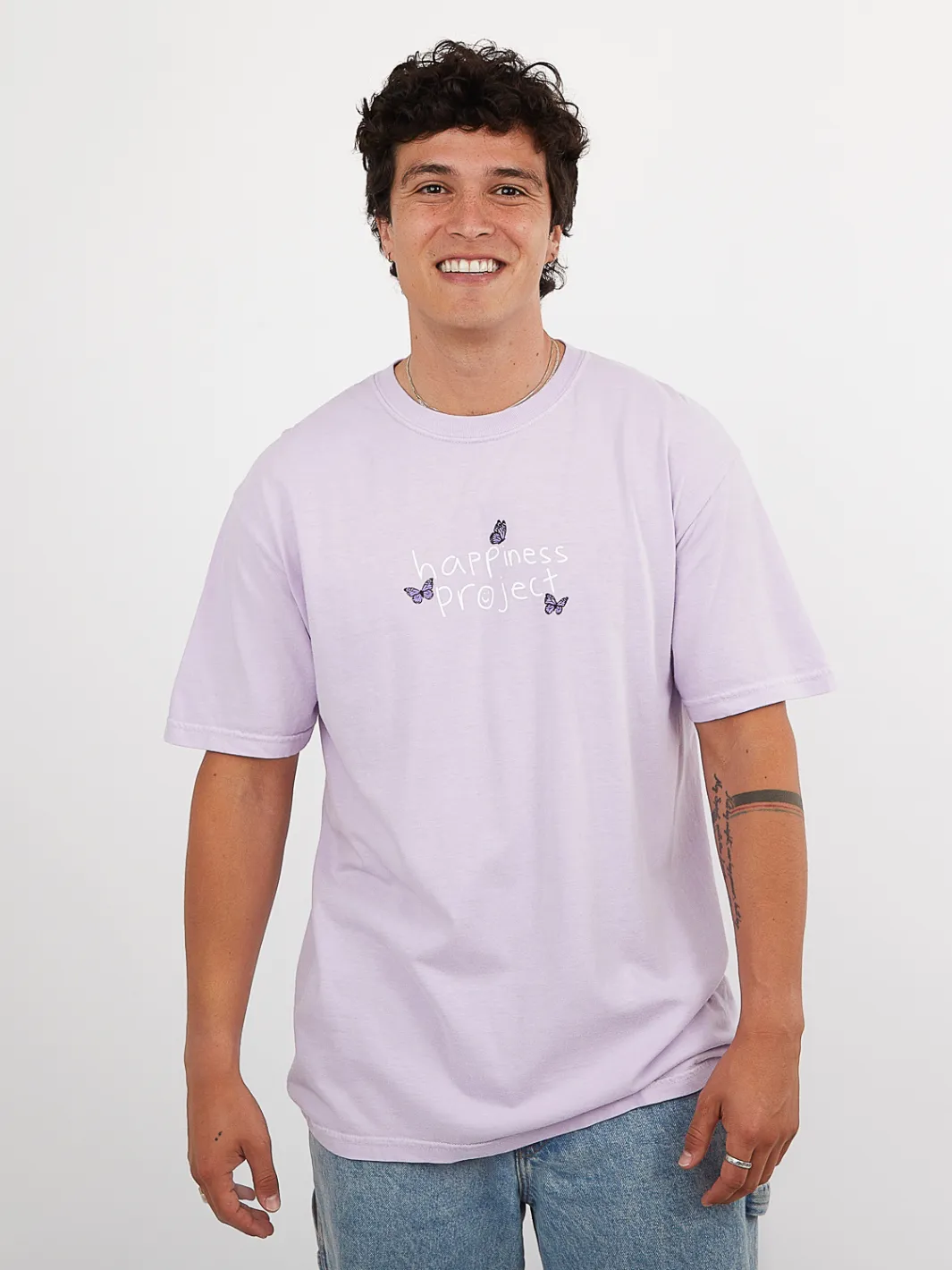 Butterfly T-Shirt - Lavender sold by Happiness Project product image thumbnail 4