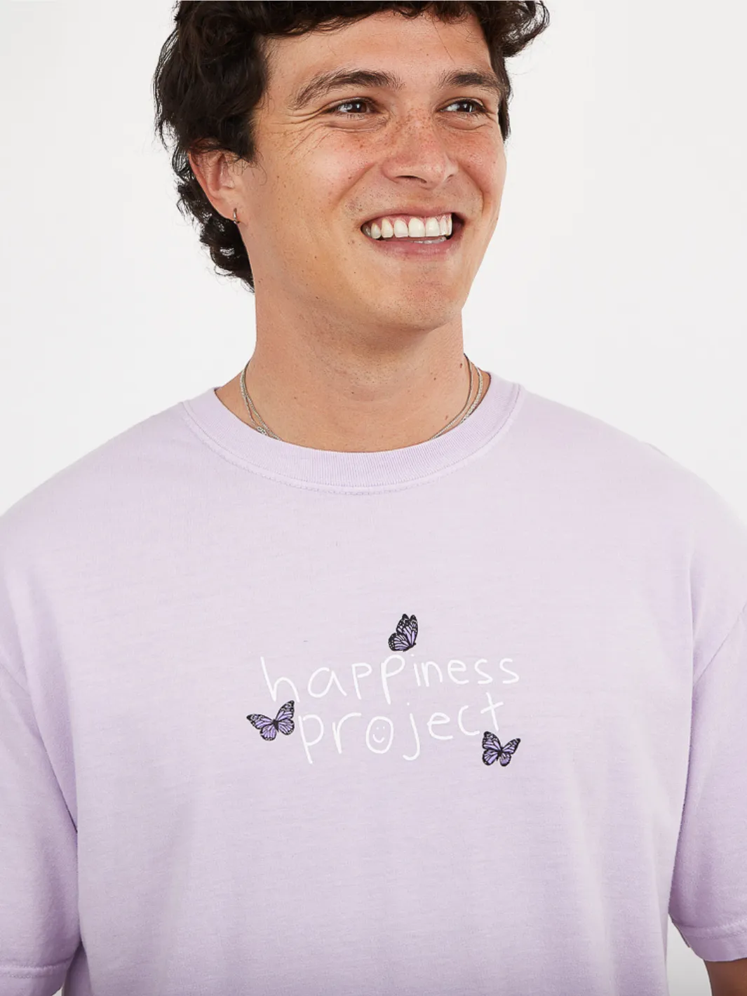 Butterfly T-Shirt - Lavender sold by Happiness Project product image thumbnail 2