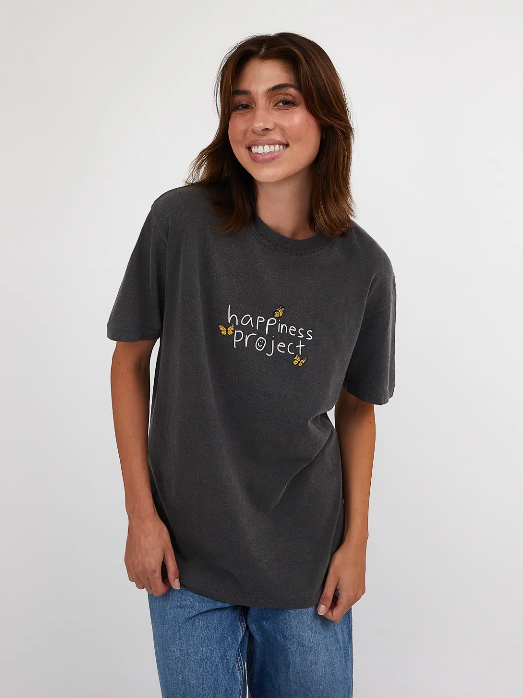 Butterfly T-Shirt - Pepper sold by Happiness Project product image thumbnail 2