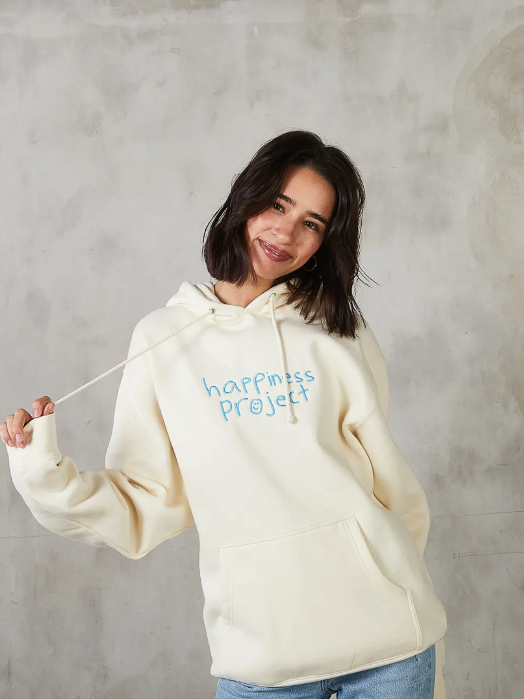 Better Days Hoodie - Cream sold by Happiness Project product image thumbnail 4