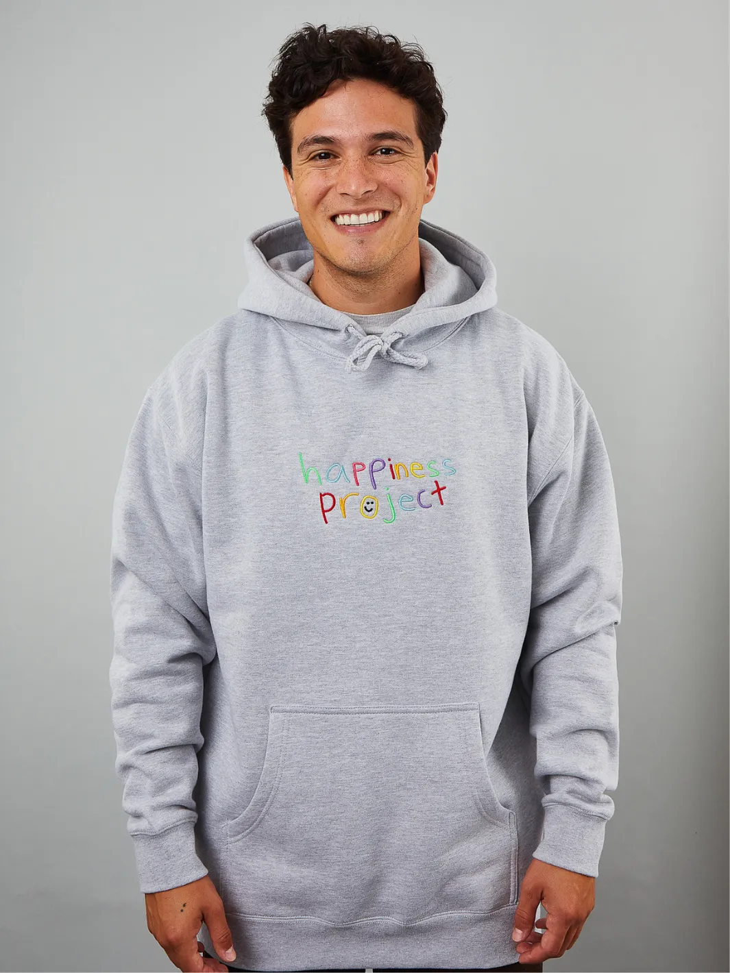 Original Happiness Hoodie - Light Heather sold by Happiness Project product image thumbnail 4