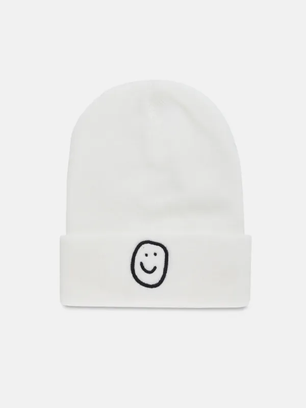 Happiness Beanie - White sold by Happiness Project