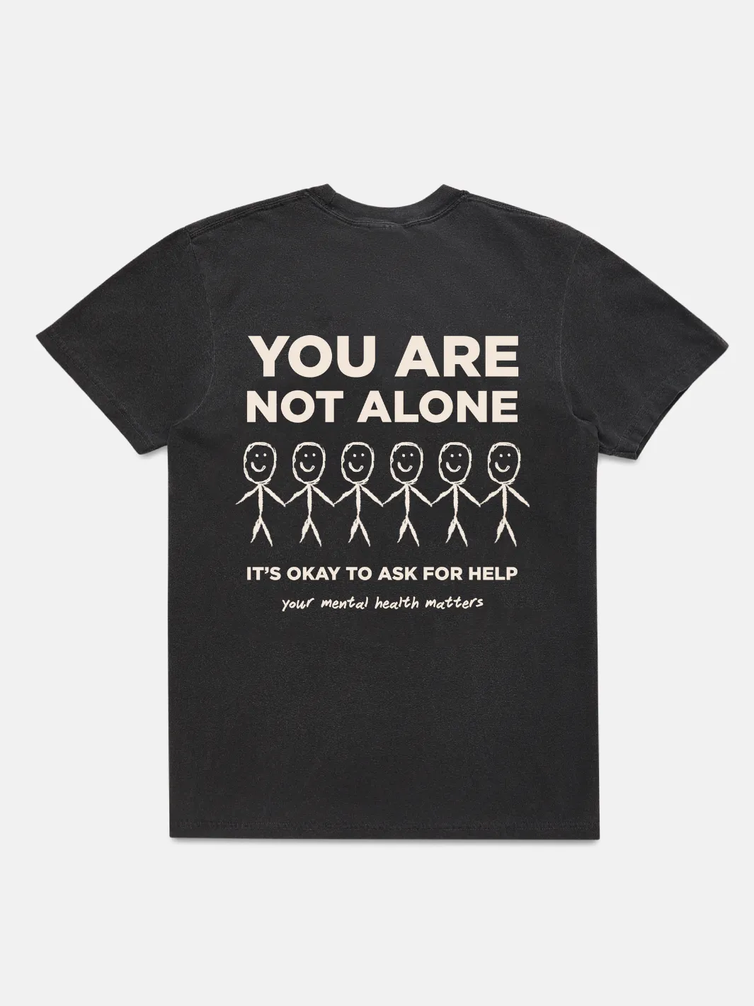 Not Alone T-Shirt - Pepper sold by Happiness Project