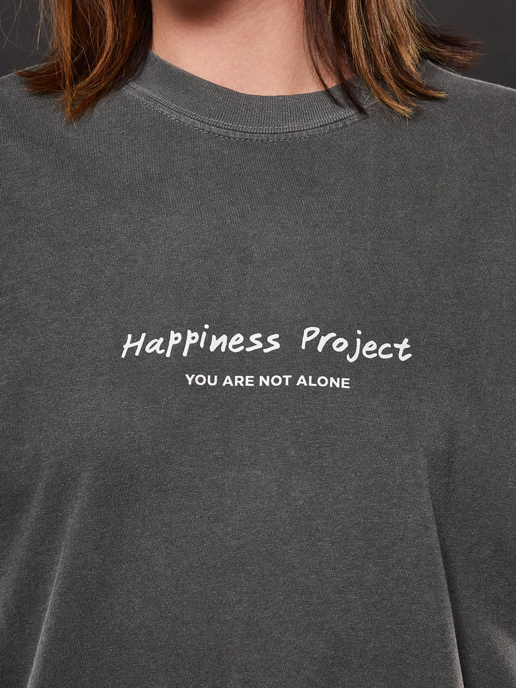 Not Alone T-Shirt - Pepper sold by Happiness Project product image thumbnail 2