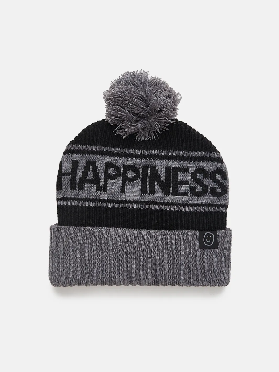Happiness Pom Beanie - Black sold by Happiness Project