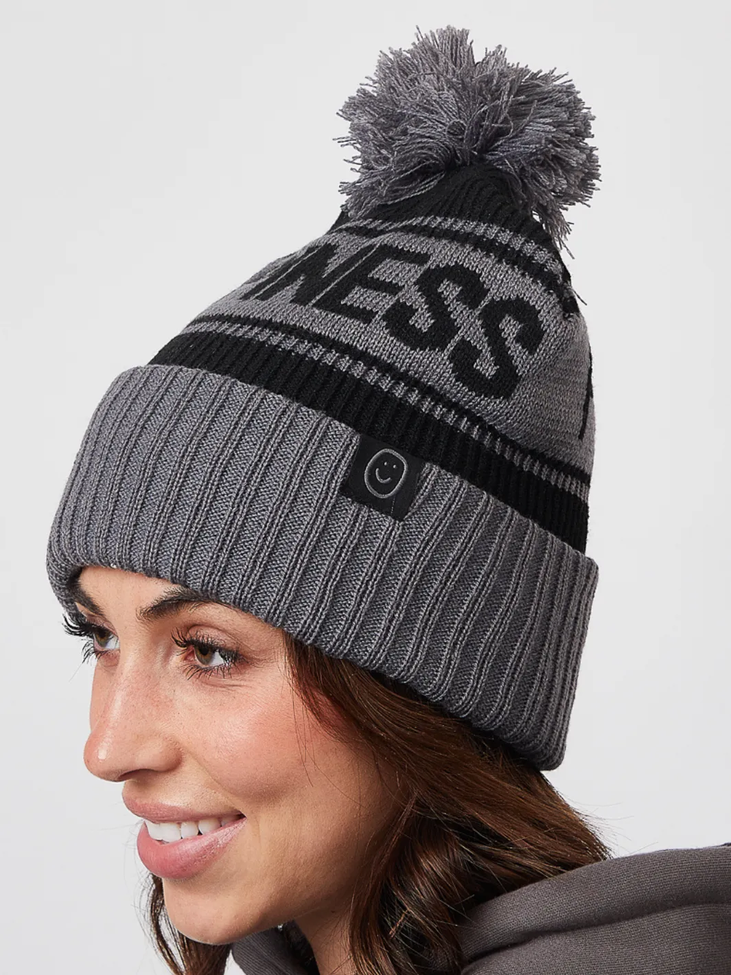 Happiness Pom Beanie - Black sold by Happiness Project product image thumbnail 5