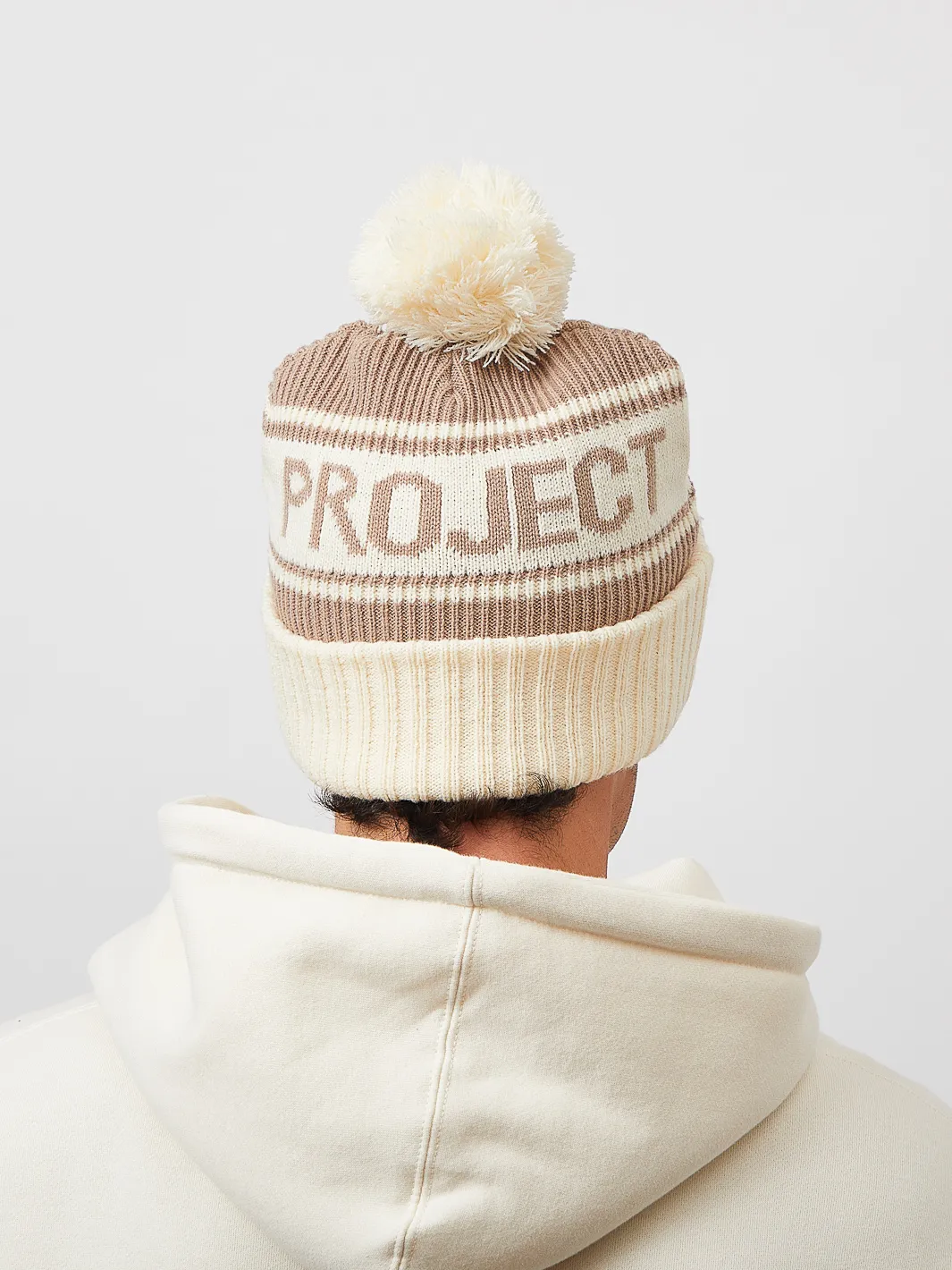 Happiness Pom Beanie - Cream sold by Happiness Project product image thumbnail 4