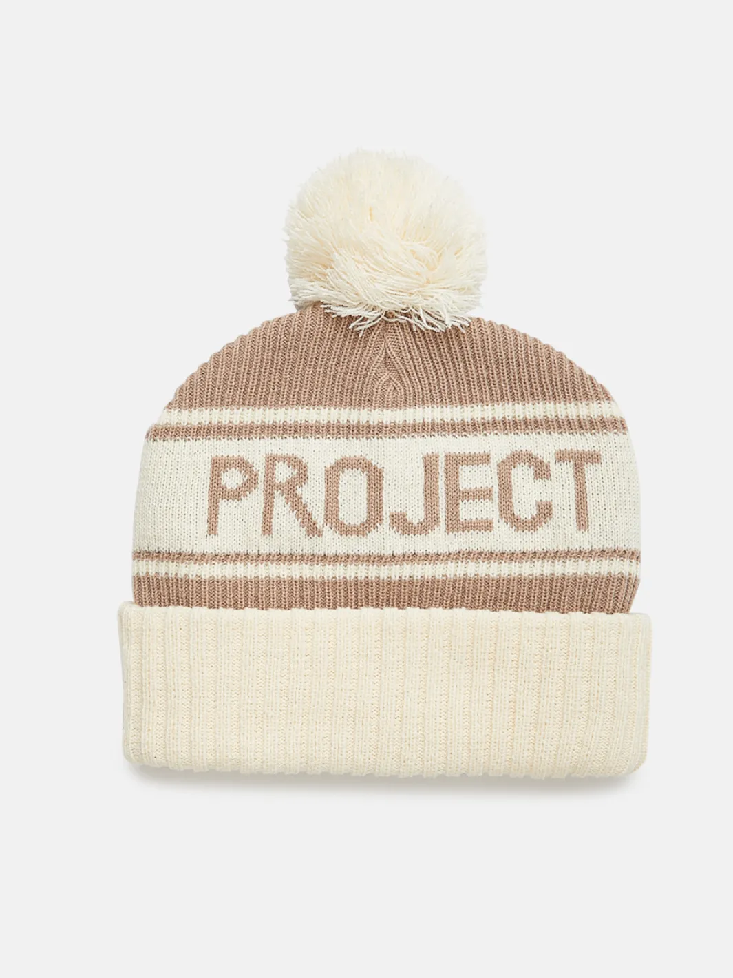 Happiness Pom Beanie - Cream sold by Happiness Project product image thumbnail 2