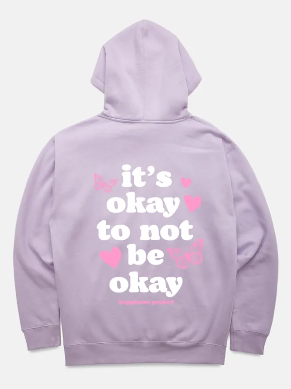 It's Okay Hoodie - Lavender sold by Happiness Project