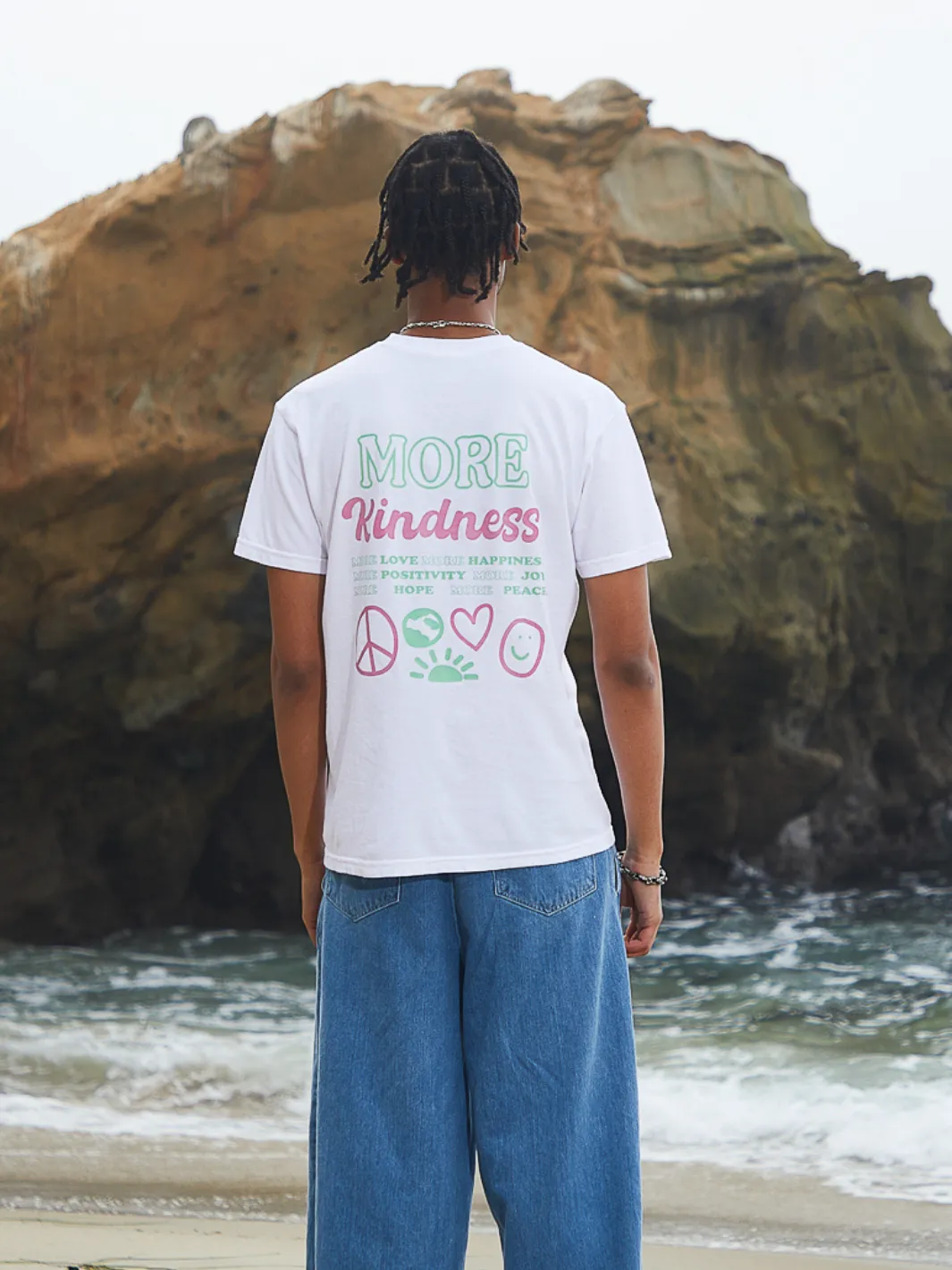 More Kindness T-Shirt - White sold by Happiness Project product image thumbnail 4