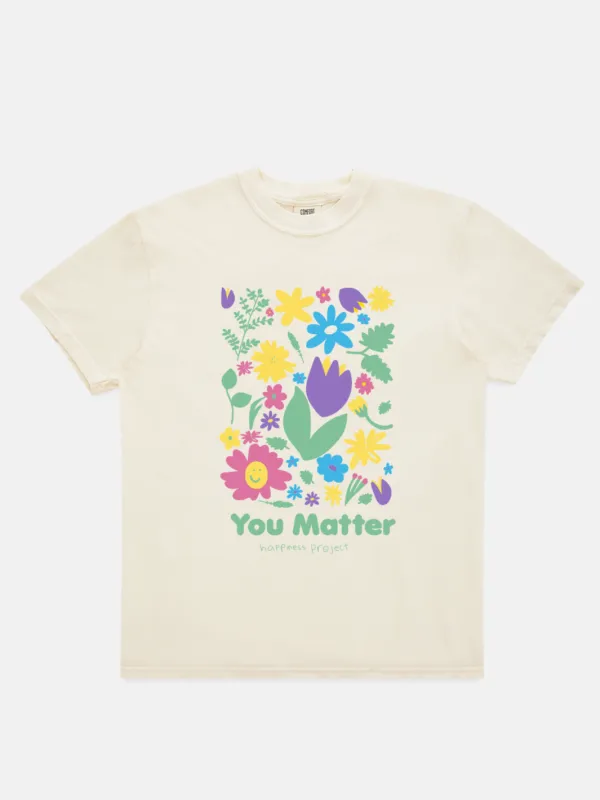 Flower T-Shirt - Cream sold by Happiness Project