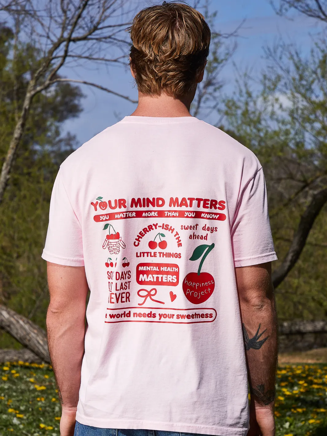 Cherry T-Shirt - Pink sold by Happiness Project product image thumbnail 3