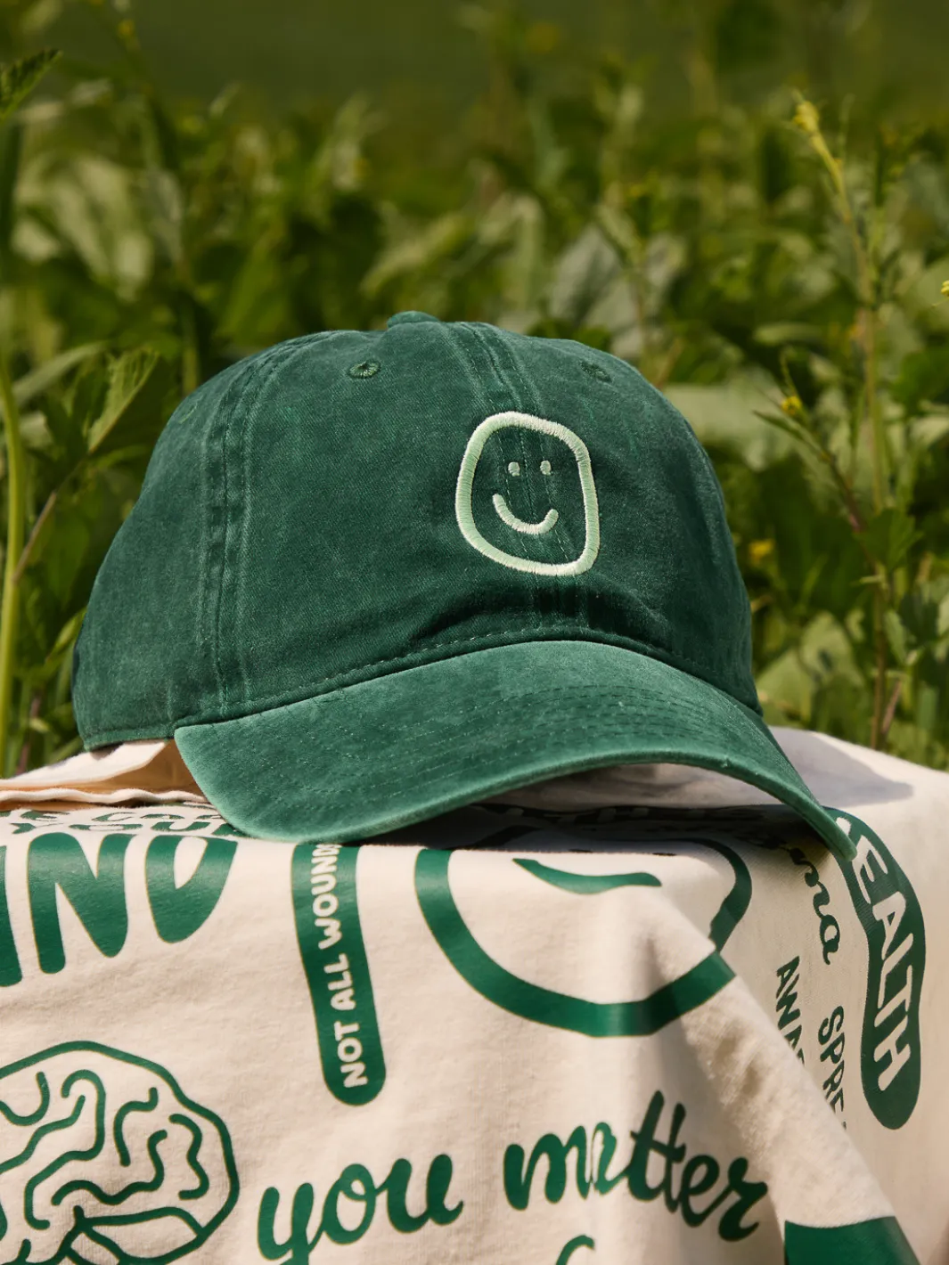Happiness Dad Hat - Pigment Green sold by Happiness Project product image thumbnail 2