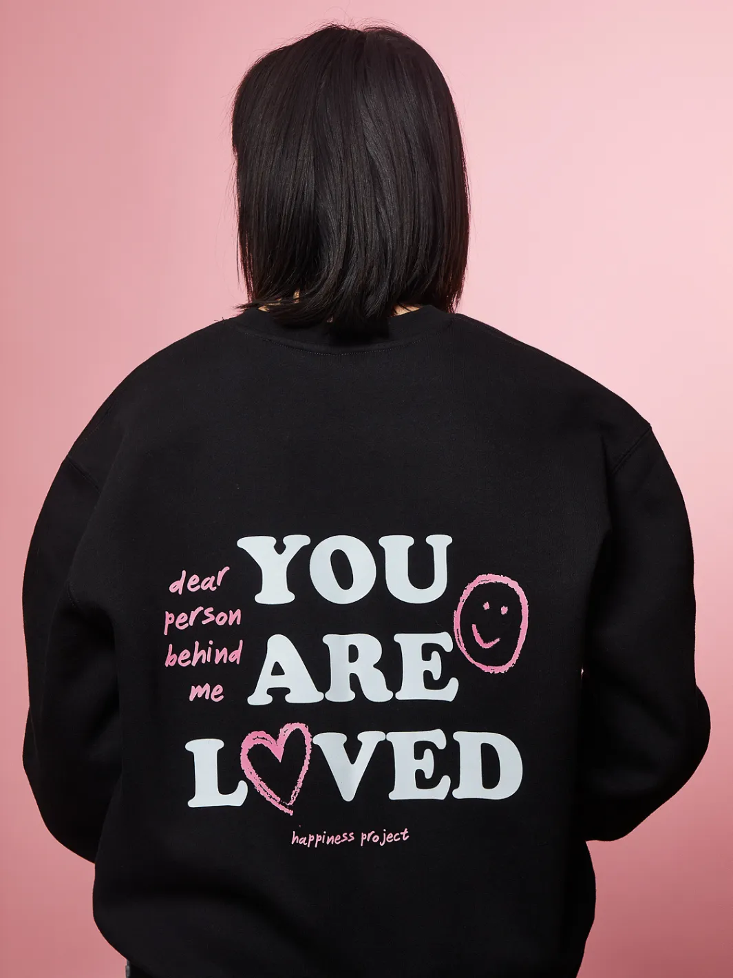 You Are Loved Crewneck - Black sold by Happiness Project product image thumbnail 4