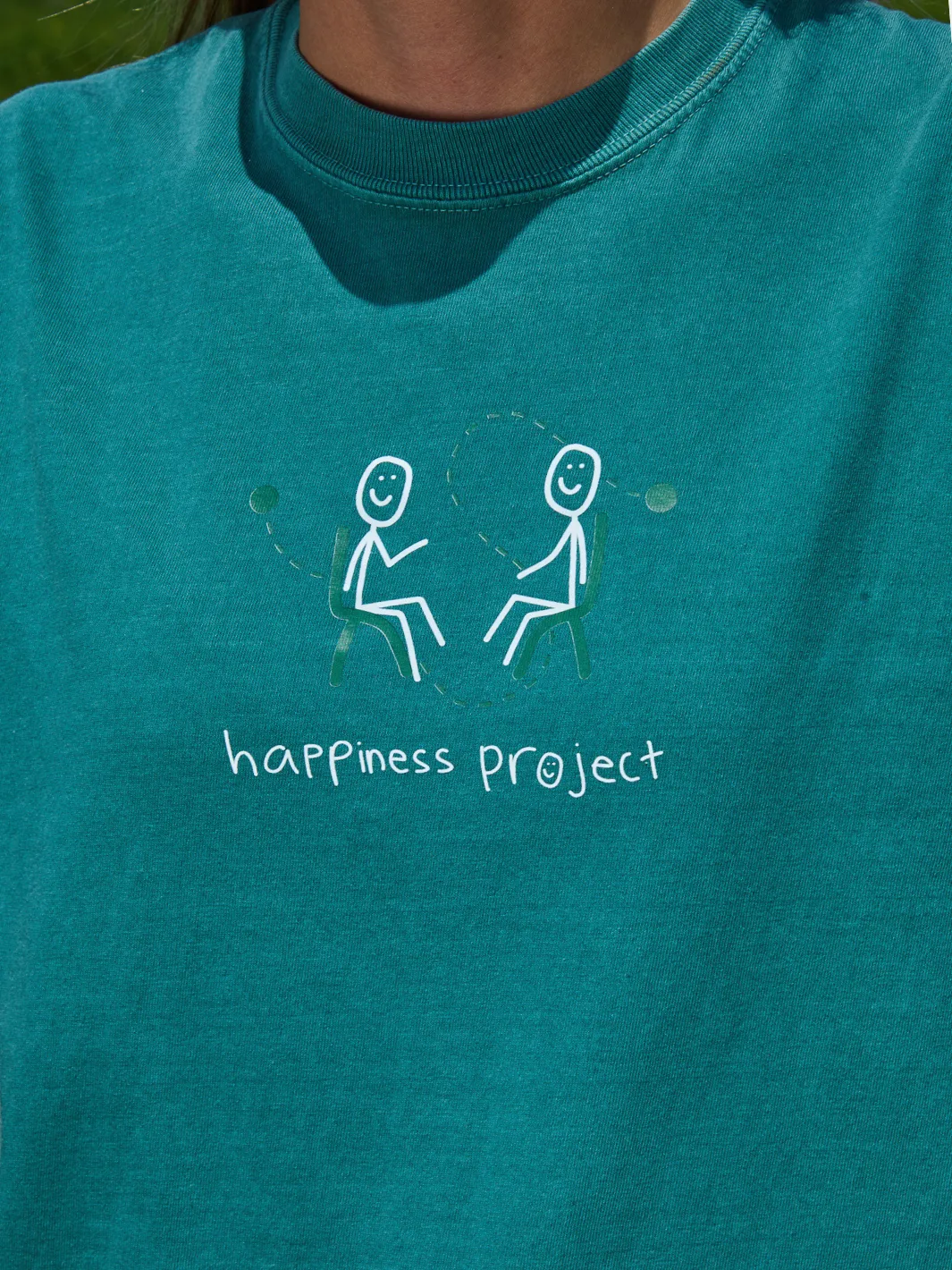 Talk About It T-Shirt - Emerald sold by Happiness Project product image thumbnail 5