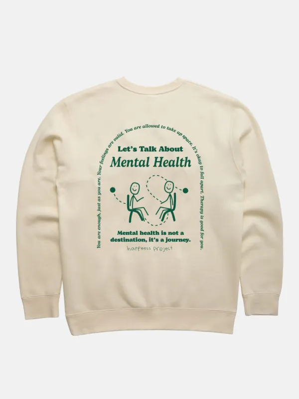 Talk About It Crewneck - Cream sold by Happiness Project