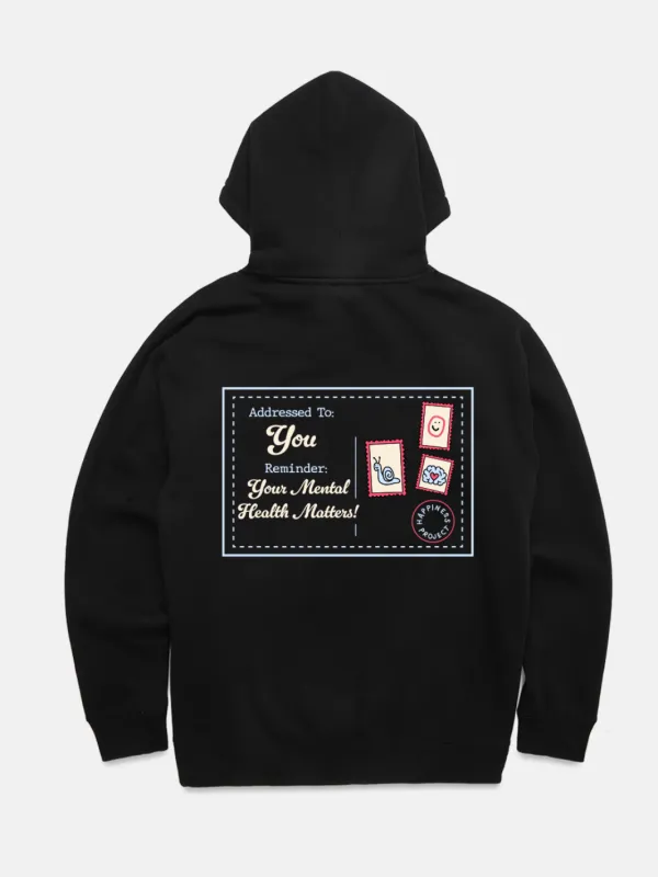 Stamped With Care Hoodie sold by Happiness Project