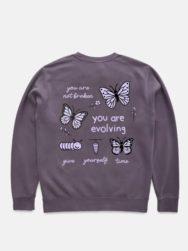 Evolving Crewneck sold by Happiness Project