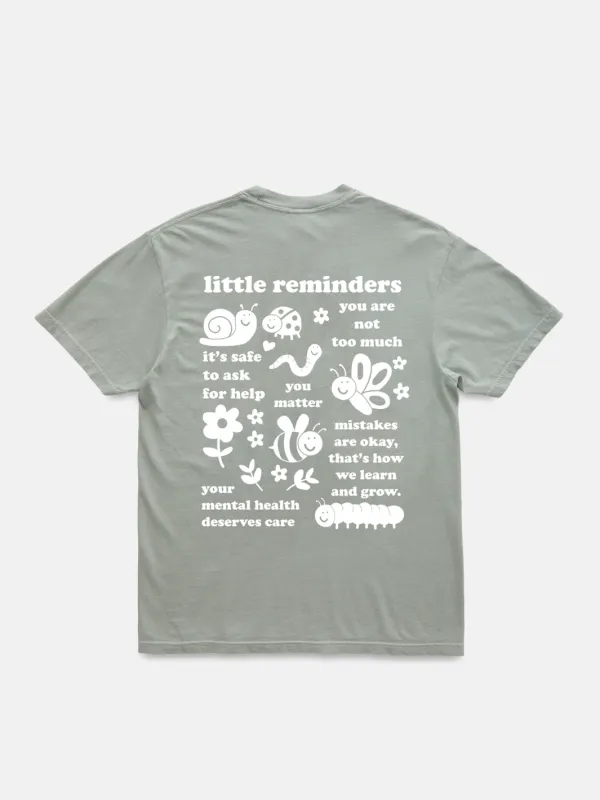 Tiny Reminders T-Shirt sold by Happiness Project