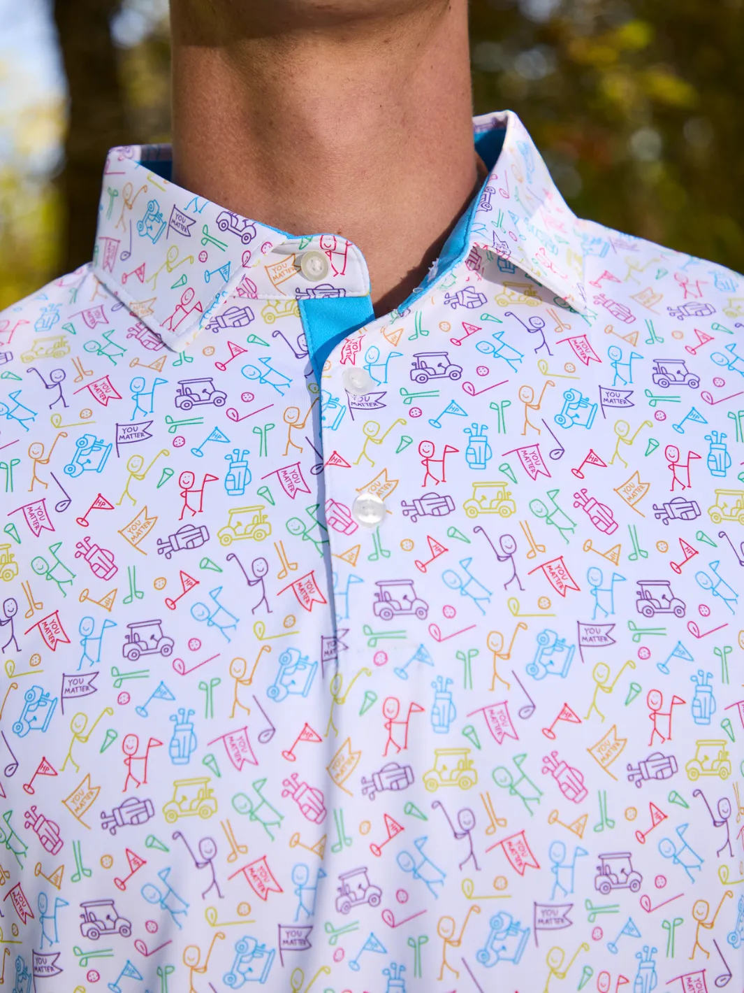 Men's Happiness Golf Polo sold by Happiness Project product image thumbnail 2