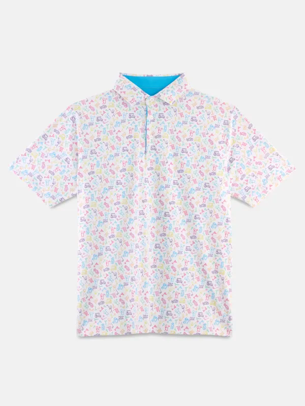 Men's Happiness Golf Polo sold by Happiness Project