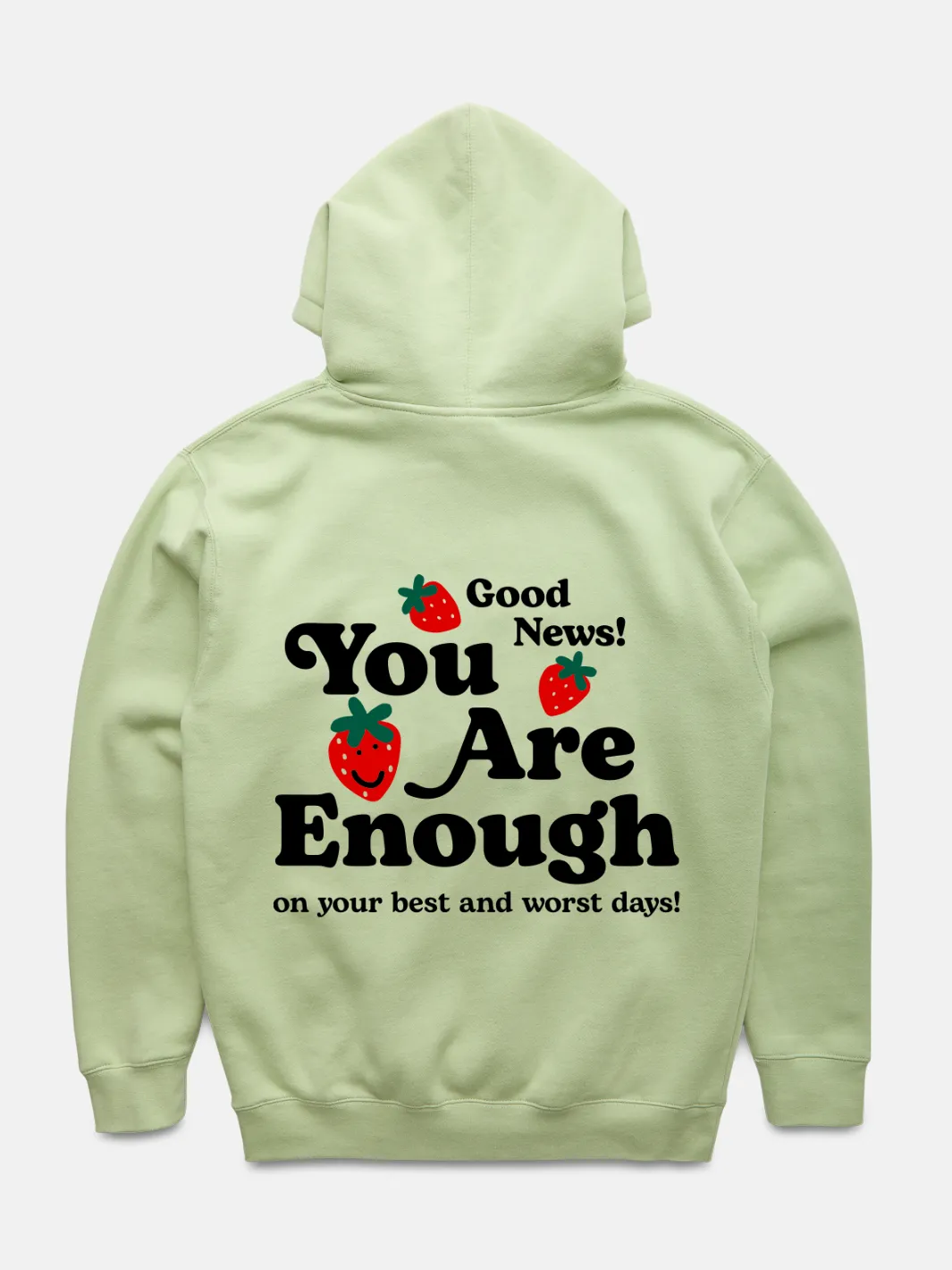 You are Enough Hoodie - Matcha sold by Happiness Project