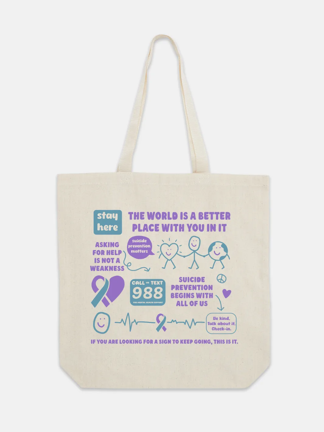 Suicide Prevention Month Tote sold by Happiness Project