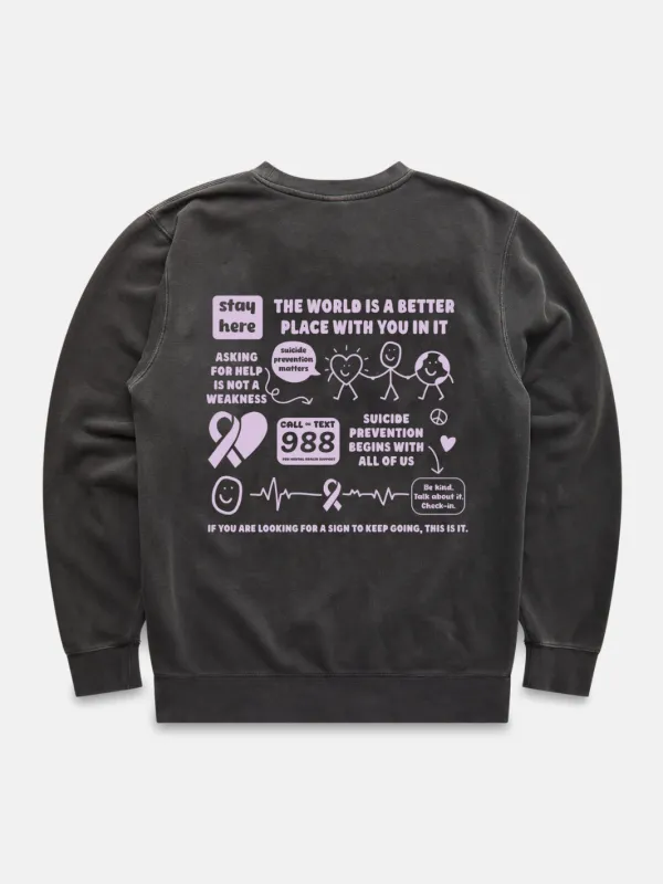 Suicide Prevention Month Crewneck sold by Happiness Project
