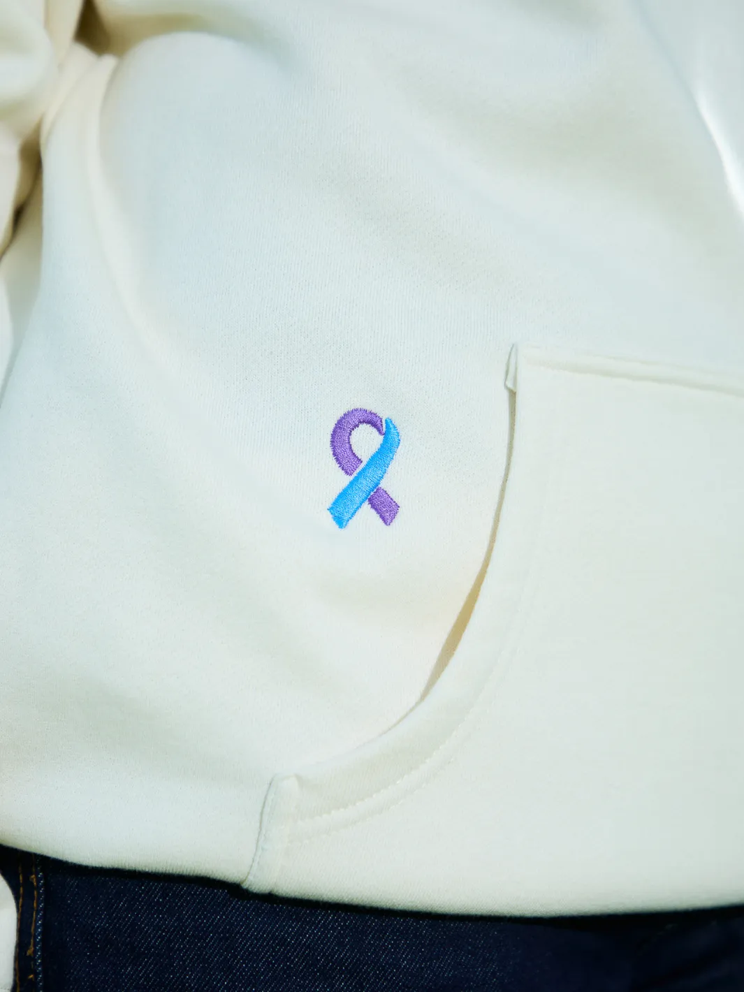 Suicide Prevention Month Hoodie - Cream sold by Happiness Project product image thumbnail 2