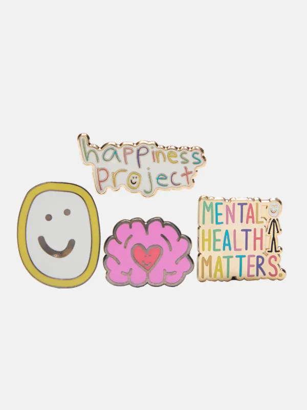 Happiness Project Enamel Pin Set sold by Happiness Project