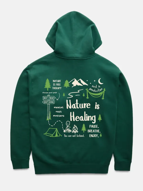 Nature is Healing Hoodie sold by Happiness Project