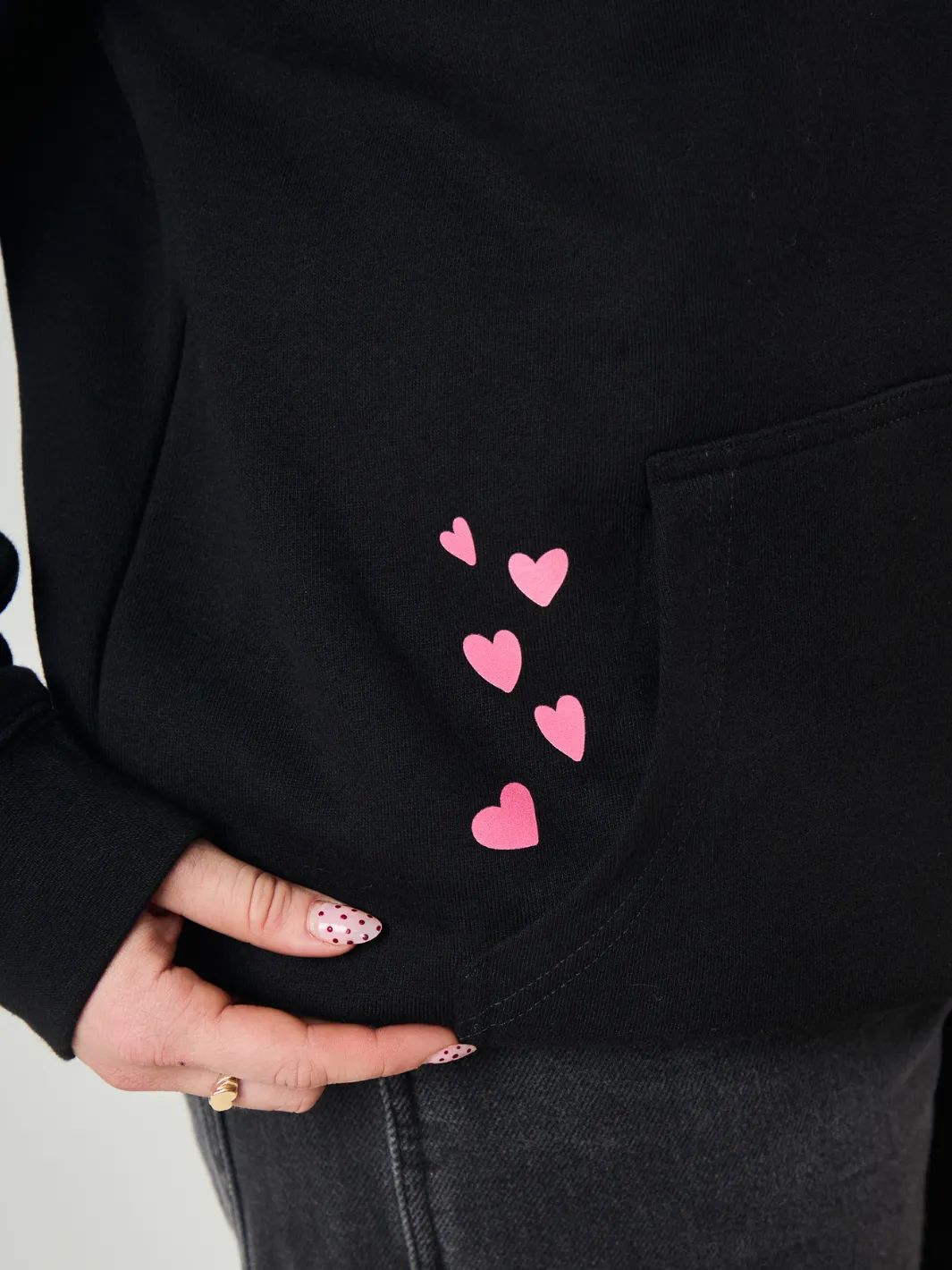 Love Yourself Hoodie - Black sold by Happiness Project product image thumbnail 2