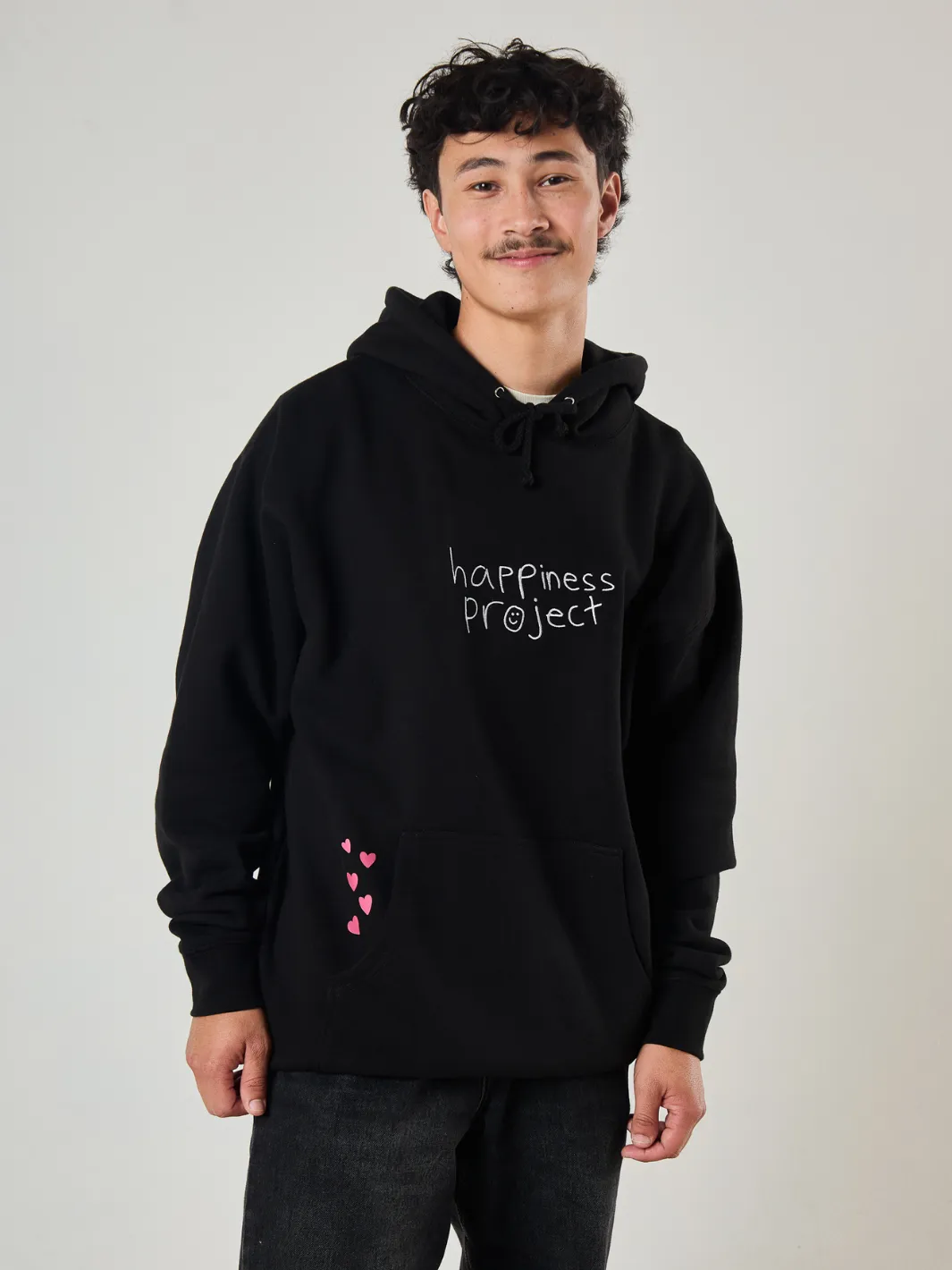 Love Yourself Hoodie - Black sold by Happiness Project product image thumbnail 3