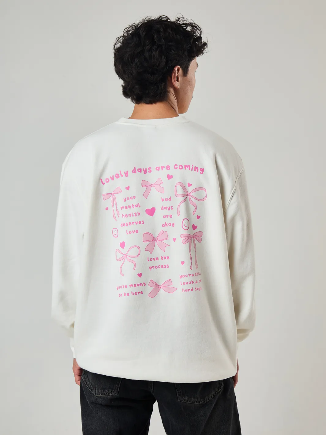 Kindly Tied Crewneck sold by Happiness Project product image thumbnail 4