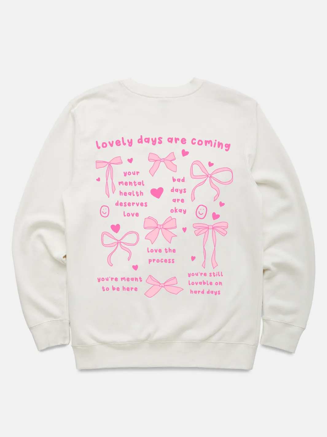 Kindly Tied Crewneck sold by Happiness Project