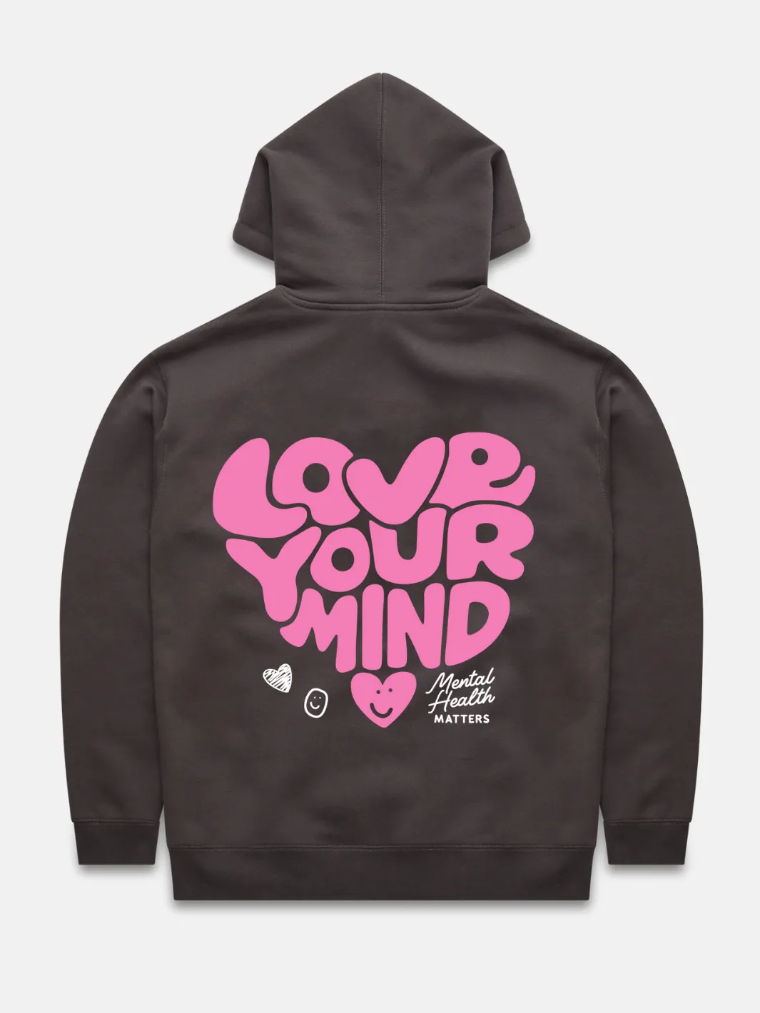 Love Your Mind Hoodie - Pepper sold by Happiness Project