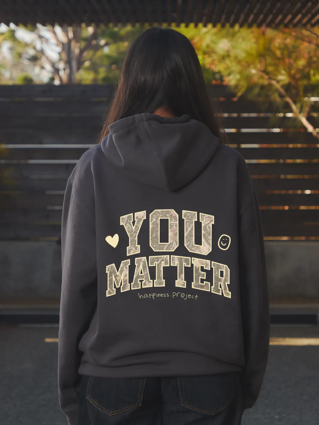 You Matter Camo Hoodie sold by Happiness Project product image thumbnail 4