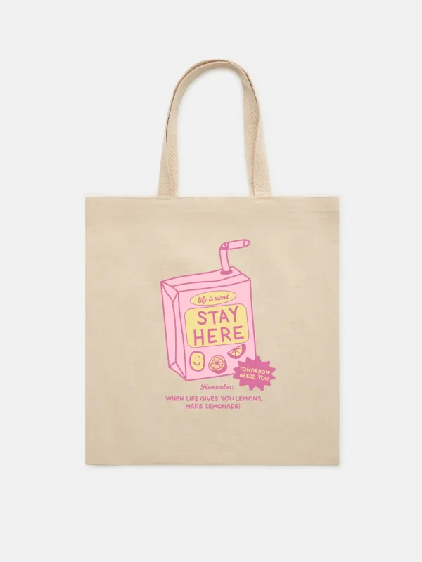 Happiness Lemonade Tote made by Happiness Project