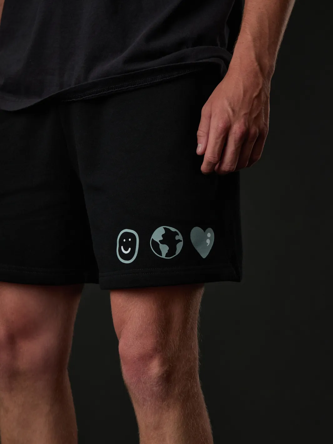 Semicolon Unisex Shorts sold by Happiness Project product image thumbnail 2