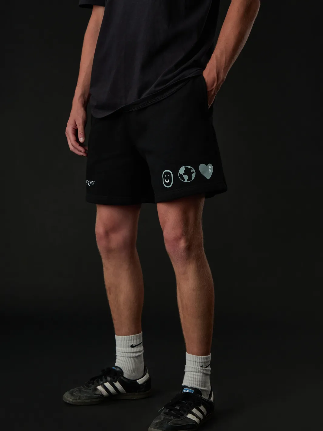 Semicolon Unisex Shorts sold by Happiness Project product image thumbnail 3