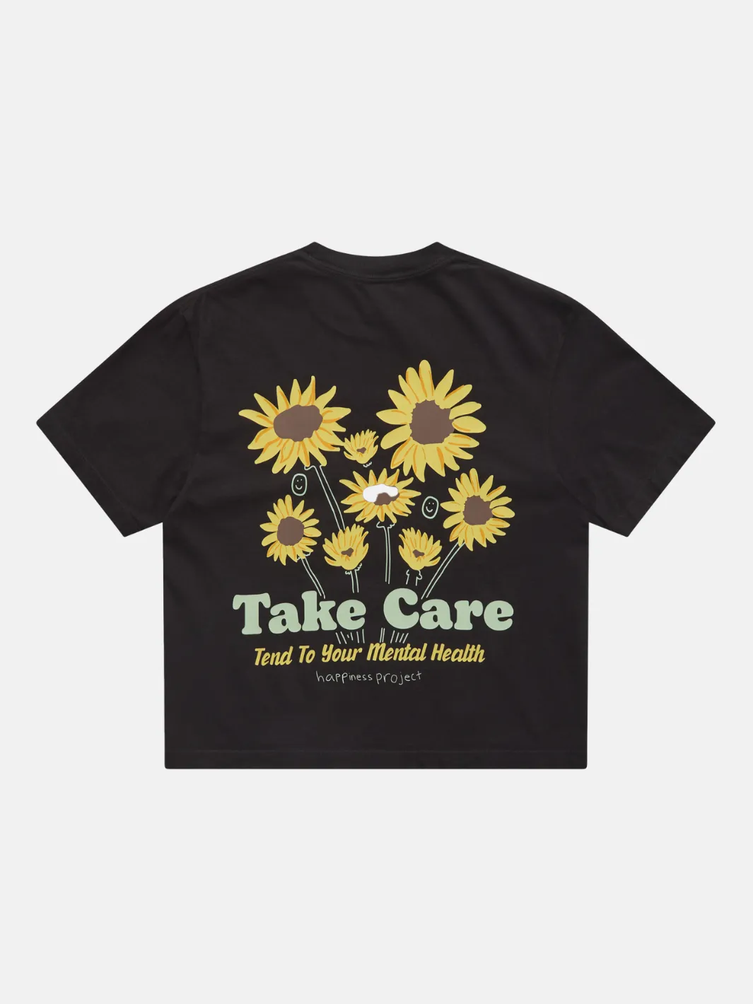 Take Care T-Shirt - Boxy Crop sold by Happiness Project