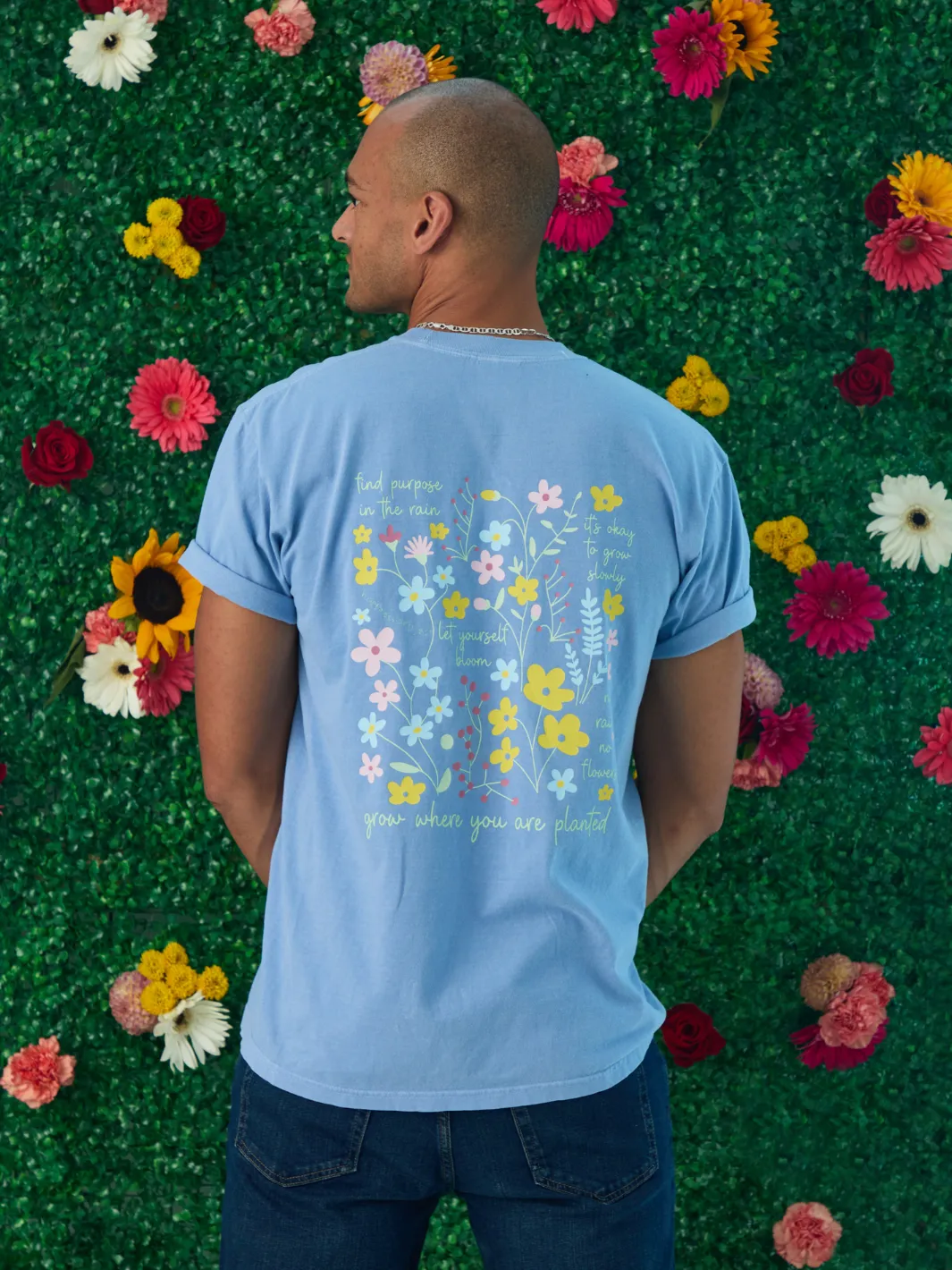 Wildflower T-Shirt sold by Happiness Project product image thumbnail 4