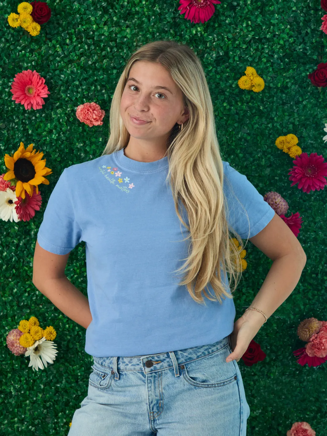 Wildflower T-Shirt sold by Happiness Project product image thumbnail 3
